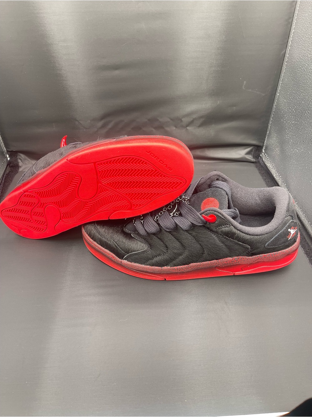 Men's 16 - Jordan Session Raging Bull Nike Sneakers Shoes Black Red IM6666-066